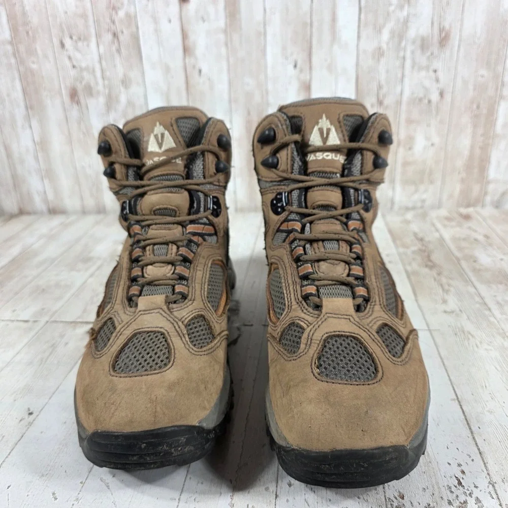 Vasque 7466 Breeze GTX Hiking Boots Mens 9W Brown Leather GORE-TEX Vibram Sole